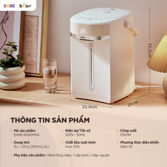 Bình thuỷ điện Bear 5L EWB-5H50M54