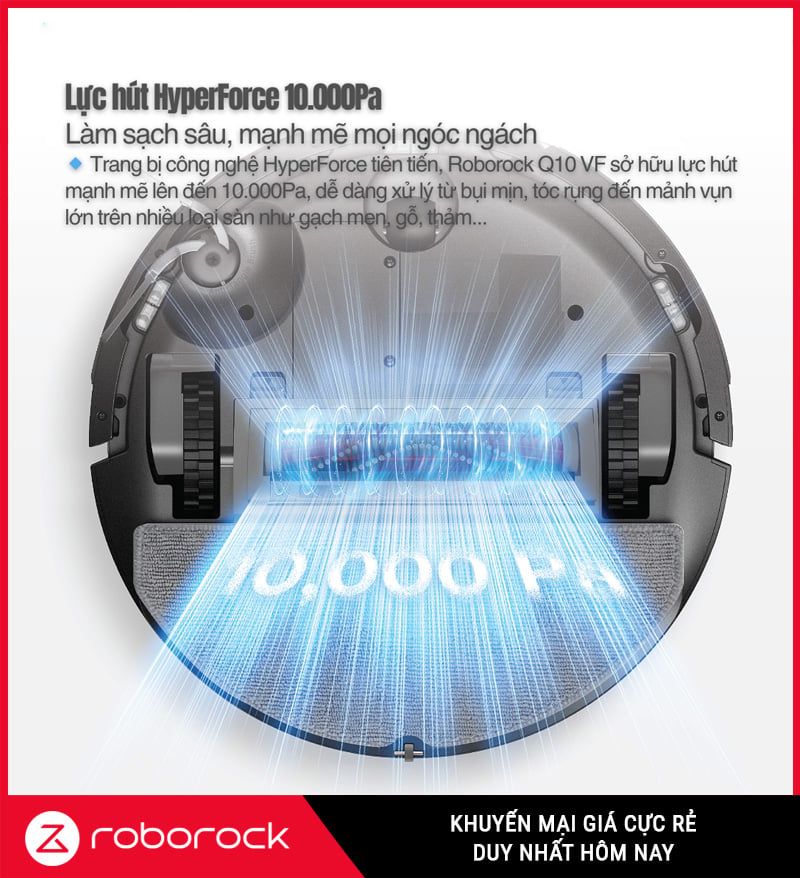 ROBOT HÚT BỤI LAU NHÀ ROBOROCK Q10VF PLUS