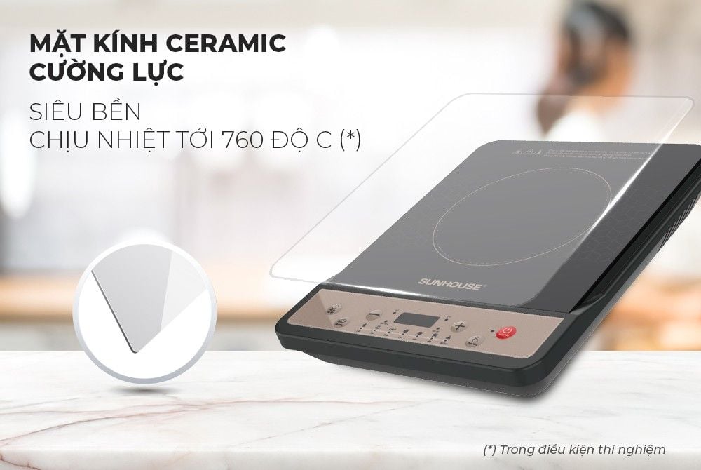 Sunhouse SHD6160 – Bếp Từ Đơn Chính Hãng, Bảng Điều Khiển LED, Tự Ngắt An Toàn
