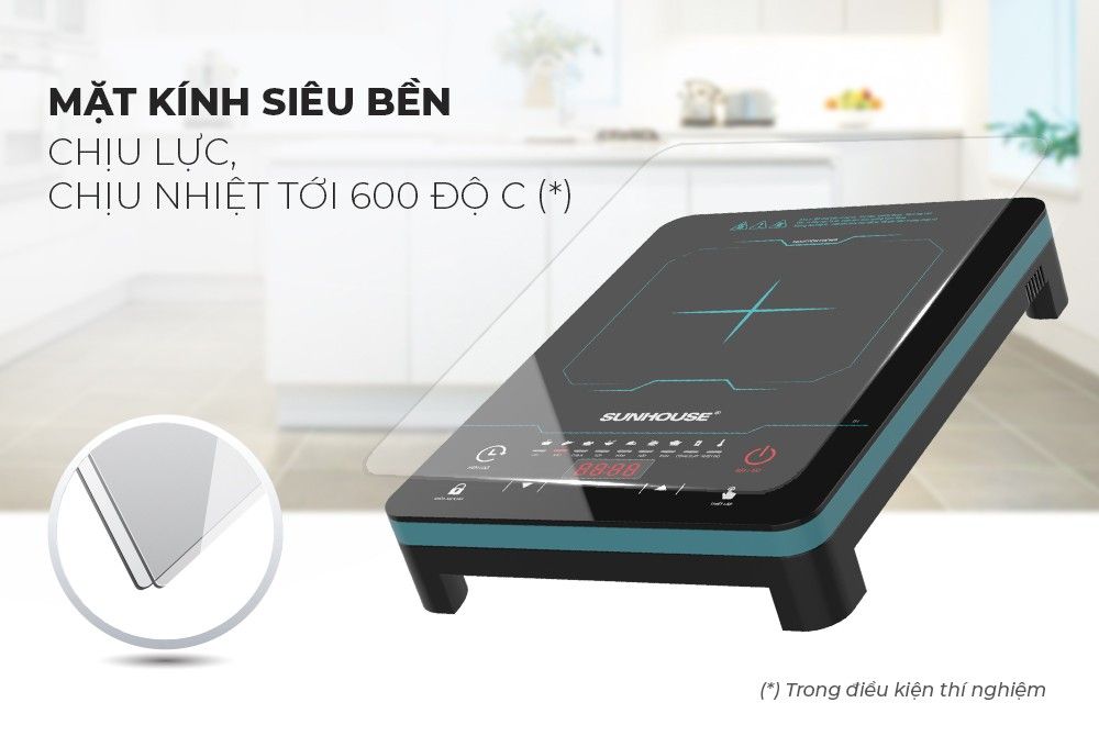 Bếp Từ Đơn Sunhouse SHD6873 – 2200W, Cảm Ứng Cảm Biến, 7 Chế Độ Nấu