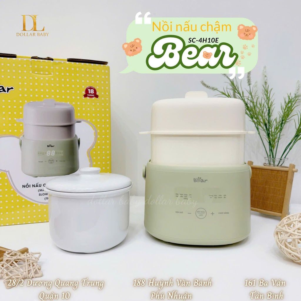 Nồi nấu chậm 1.0L Bear SC-4H10E