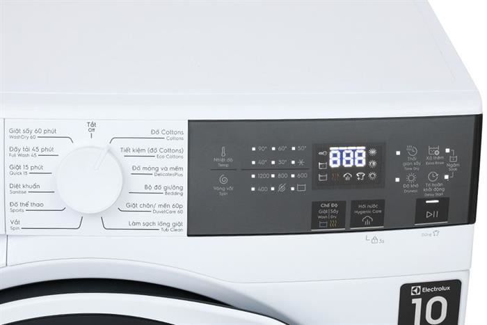 Máy giặt sấy Electrolux UltimateCare 300 Inverter giặt 9 kg - sấy 6 kg EWW9024P3WC