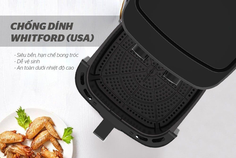 Nồi Chiên Không Dầu Sunhouse SHD4035 – 9 L, Rapid Air, 1800 W