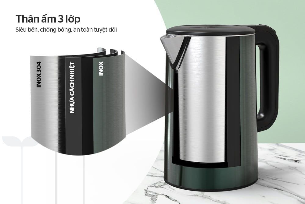 ẤM SIÊU TỐC 3 LỚP 1.8L SUNHOUSE MAMA SHD1389