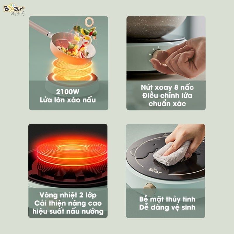 Bếp từ Bear SB-BT21W