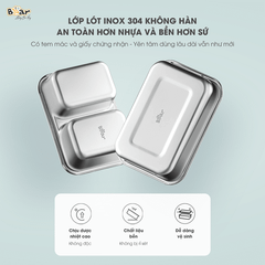 Hộp cơm cắm điện Bear 2 ngăn SB-HC12L