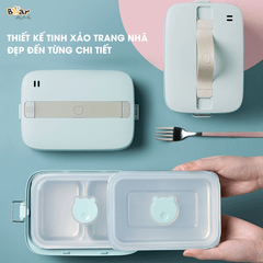 Hộp cơm cắm điện Bear 2 ngăn SB-HC12L