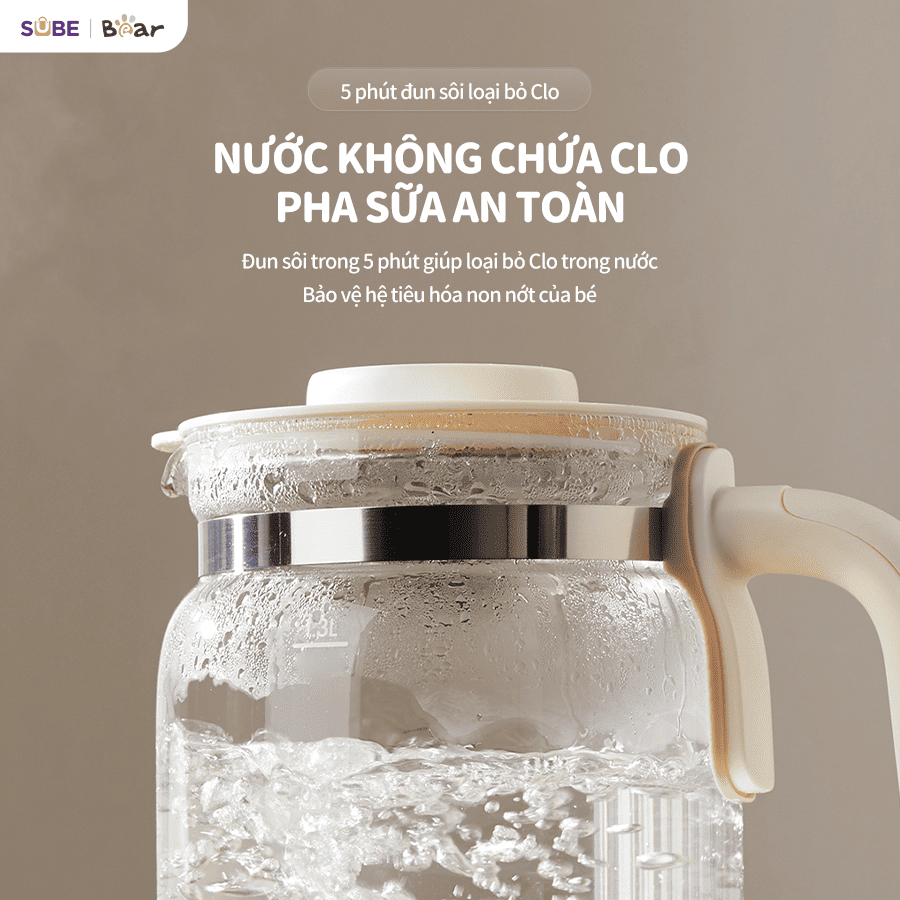 Máy đun nước hâm sữa Bear WW-5H12N