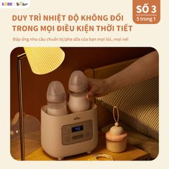 Máy hâm sữa tiệt trùng Bear BW-4H03M