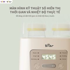 Máy hâm sữa tiệt trùng Bear BW-4H03M