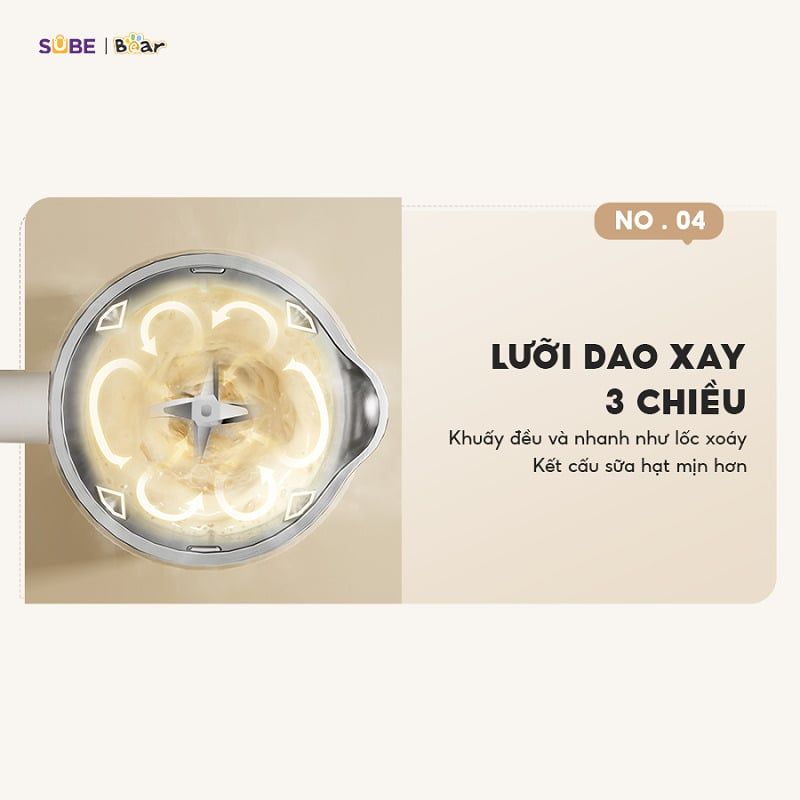 Máy làm sữa hạt Bear 0.6L SB-SH06C