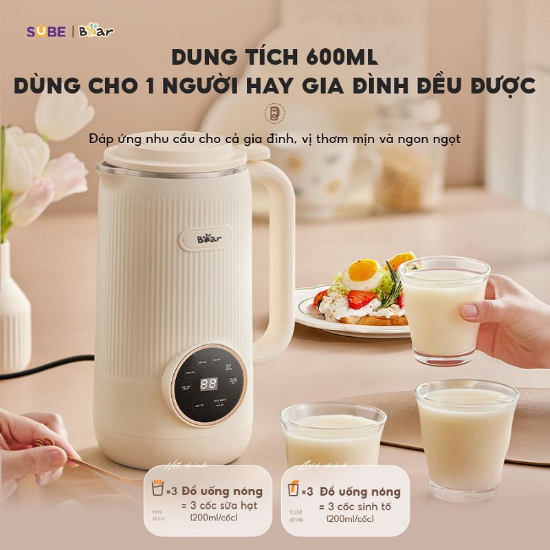 Máy làm sữa hạt Bear 0.6L SB-SH06C