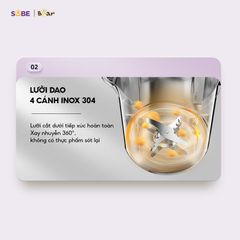 Máy làm sữa hạt Bear 0.6L SB-SH06D
