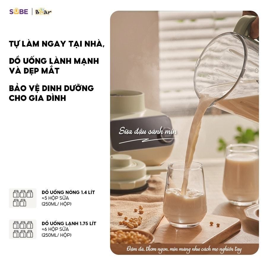 Máy làm sữa hạt Bear 1,75L SB-SH17V