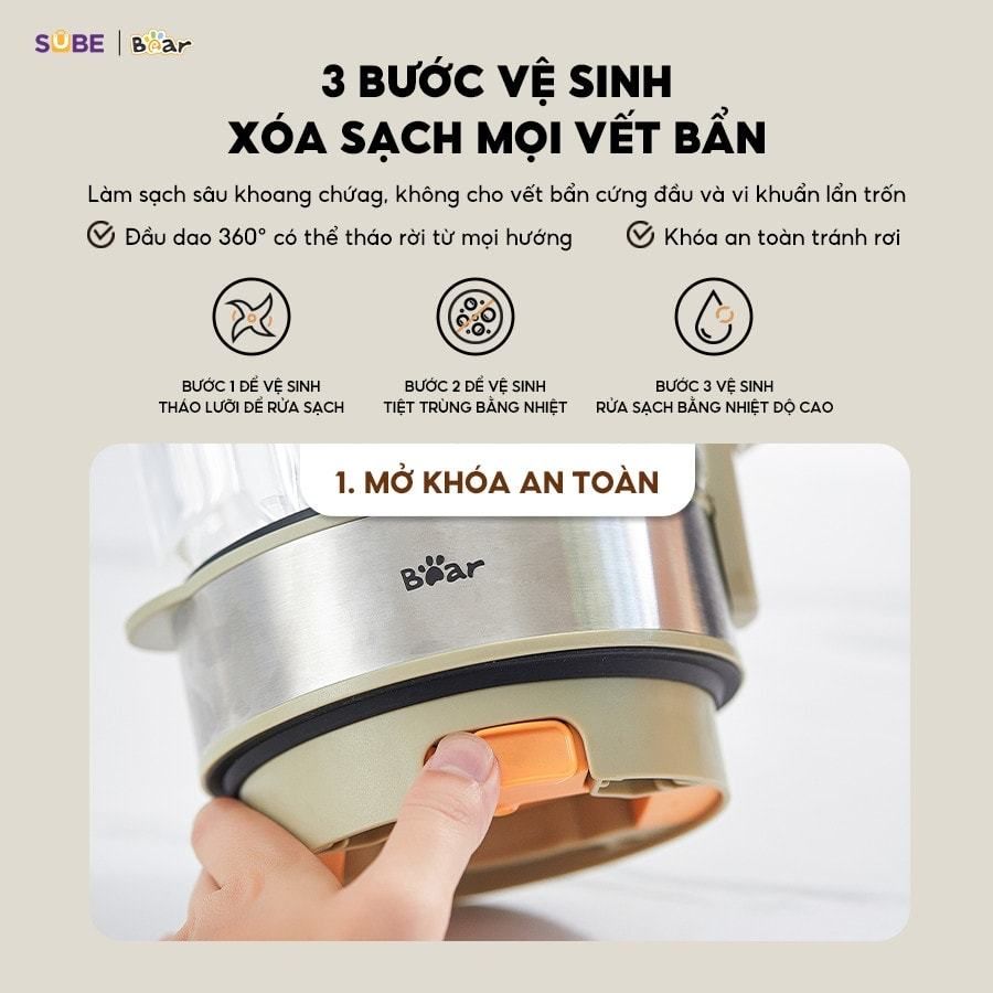 Máy làm sữa hạt Bear 1,75L SB-SH17V