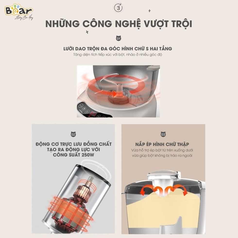 Máy trộn bột Bear 7L DM-B70V1