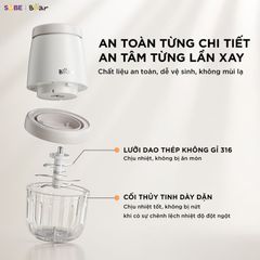 Máy xay ăn dặm Bear 0.3L CH-5H02D24