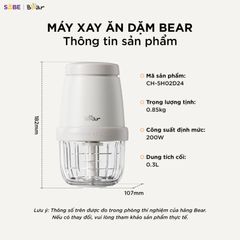 Máy xay ăn dặm Bear 0.3L CH-5H02D24