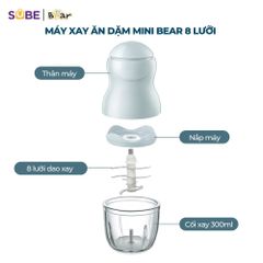 Máy xay ăn dặm Bear 0.3L GR-B03V8