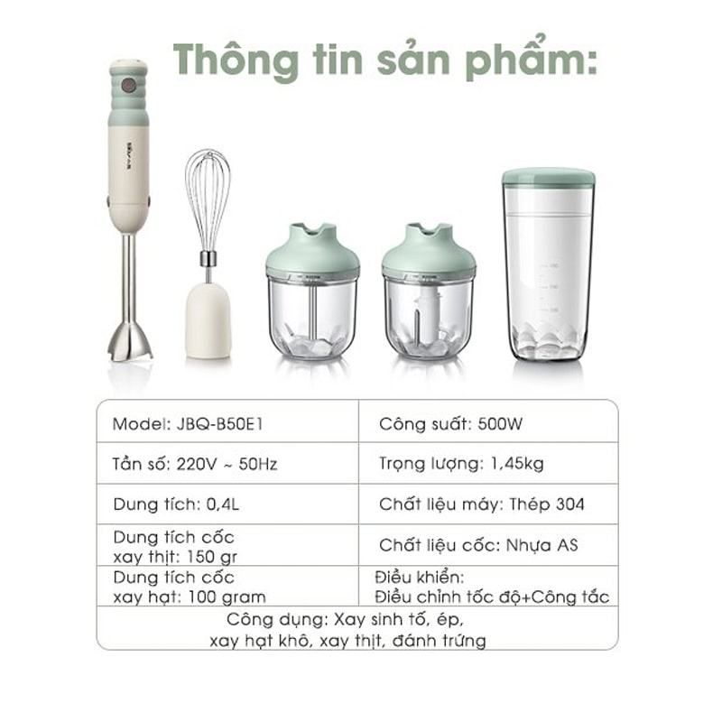 Bộ máy xay cầm tay đa năng Bear JBQ-B50E1