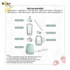 Máy xay sinh tố cầm tay Bear LLJ-D04A1