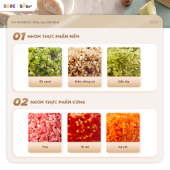 Máy xay thịt Bear 1.8L CH-5H03E33