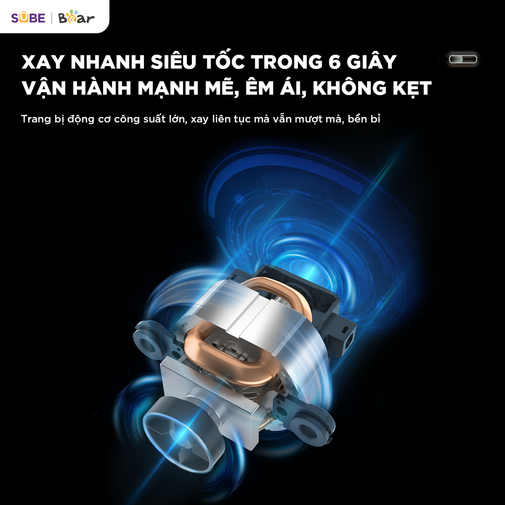 Máy xay thịt Bear 1.8L CH-5H03E33