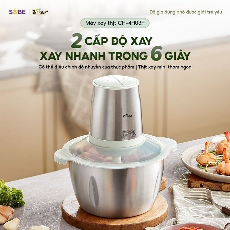 Máy xay thịt Bear 2L CH-4H03F