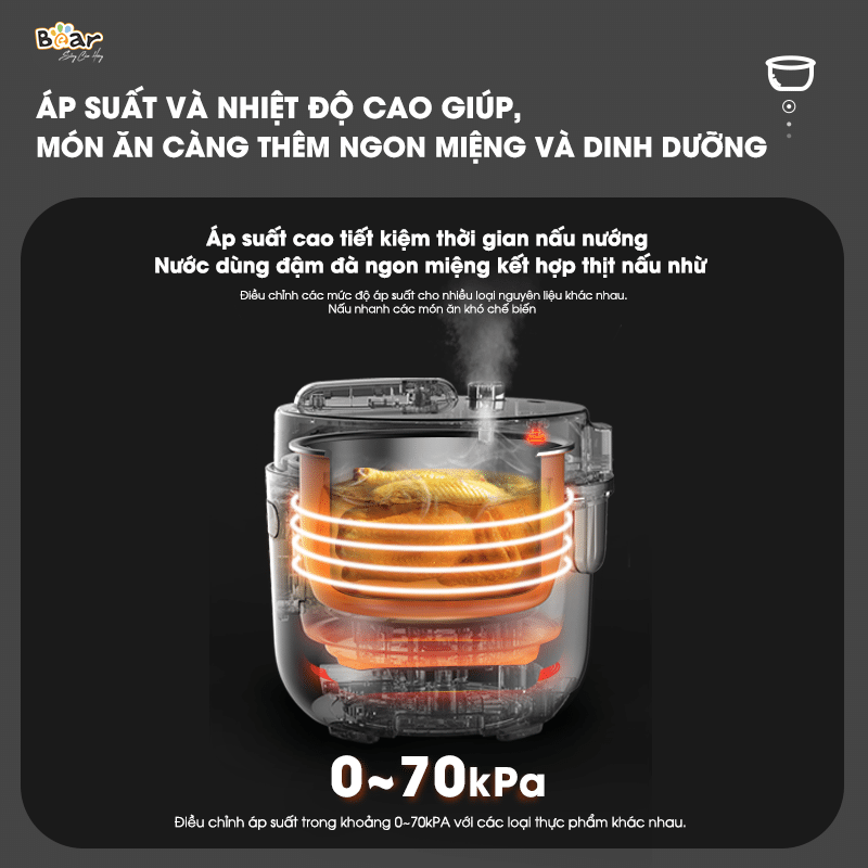 Nồi áp suất Bear 2.5L SB-AS25L