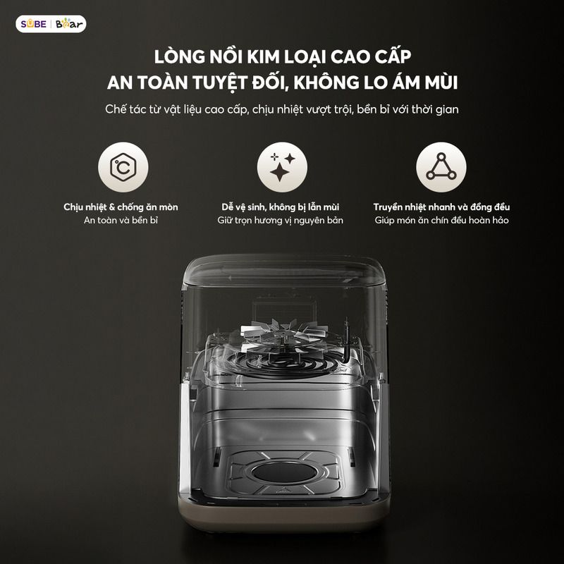 Nồi chiên không dầu Bear 6L AF-5H20J75