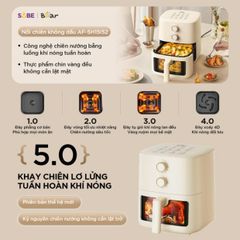 Nồi chiên không dầu Bear 5L AF-5H15I52