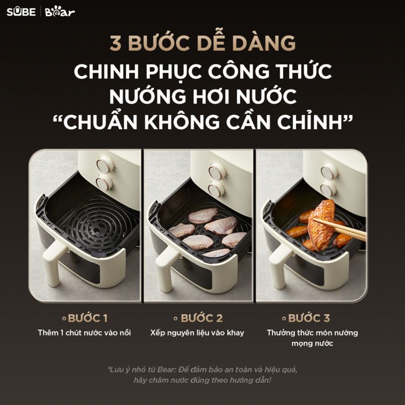 Nồi chiên không dầu Bear 5L AF-5H15I52