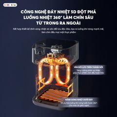 Nồi chiên không dầu Bear 6L AF-5H19I45