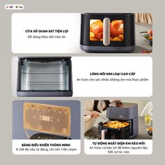 Nồi chiên không dầu Bear 6L AF-5H19I45