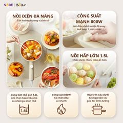 Nồi điện đa năng Bear 1.6L MC- 4H16F