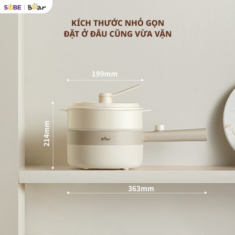 Nồi điện đa năng Bear 1.6L MC- 4H16F