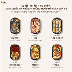 Nổi lẩu nướng đa năng 2 khay Bear SB-NL45K