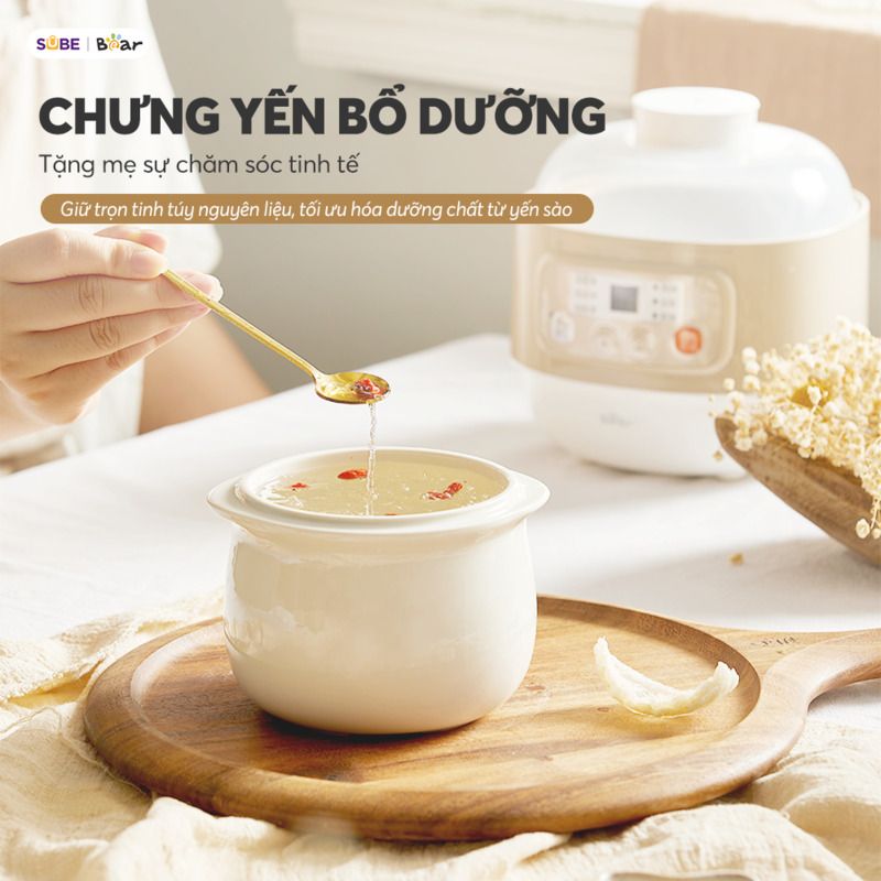 Nồi nấu chậm Bear 0.8L DDZ-A08T8