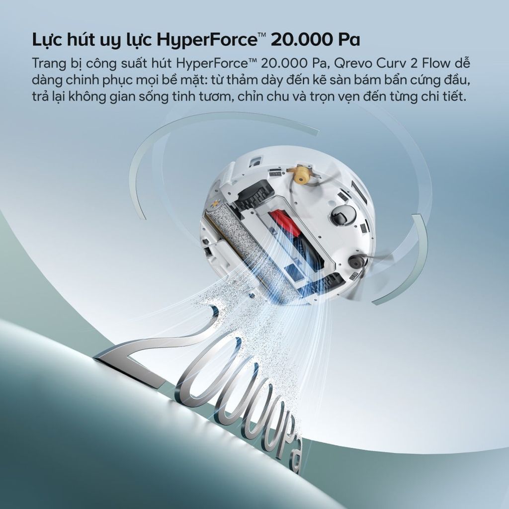 Robot hút bụi lau nhà Roborock Qrevo Curv 2 Flow