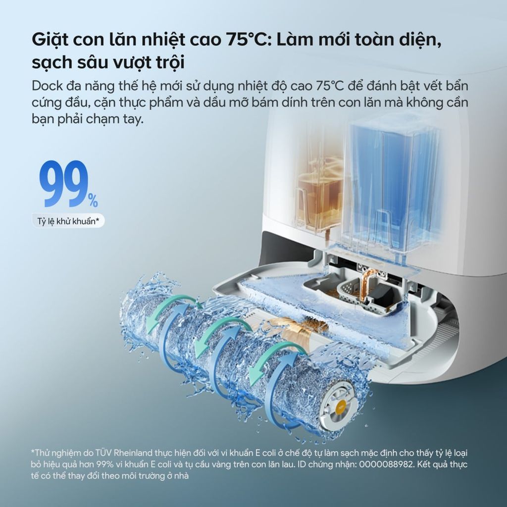 Robot hút bụi lau nhà Roborock Qrevo Curv 2 Flow