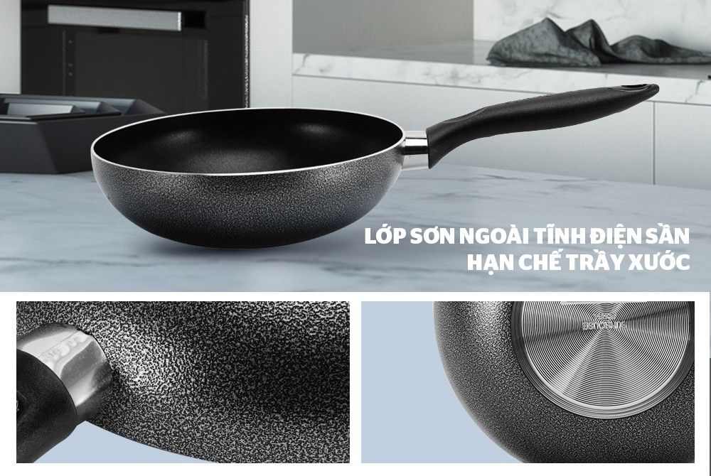 CHẢO SÂU LÒNG CHỐNG DÍNH SUNHOUSE (SHS20, SHS24, SHS26, SHS28, SHS30)