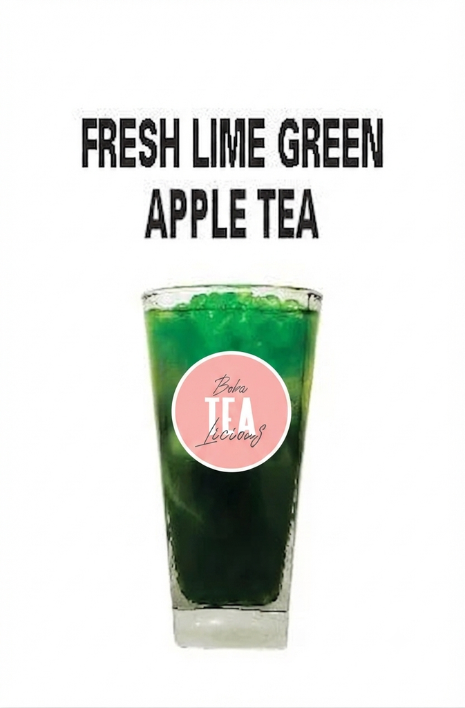  Fresh lime green apple tea 