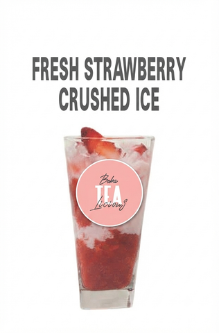  Crushed strawberry coconut fresh milk 