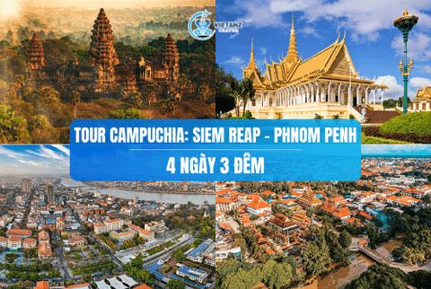 Tour Campuchia: Hà Nội - Siem Reap - Phnom Penh | 4 Ngày 3 Đêm