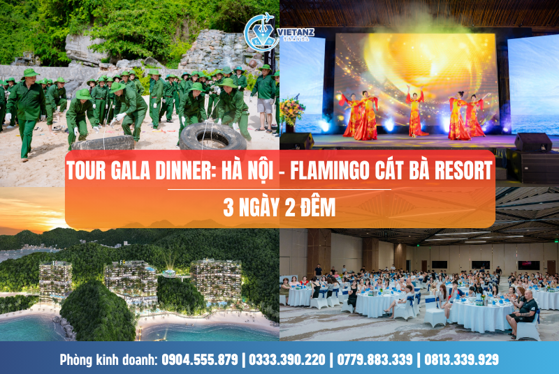 Tour du lịch Gala Dinner Cát Bà: Hà Nội - Flamingo Resort - 3N2D