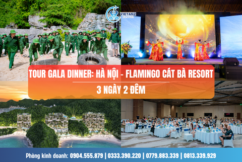 Tour du lịch Gala Dinner Cát Bà: Hà Nội - Flamingo Resort - 3N2D