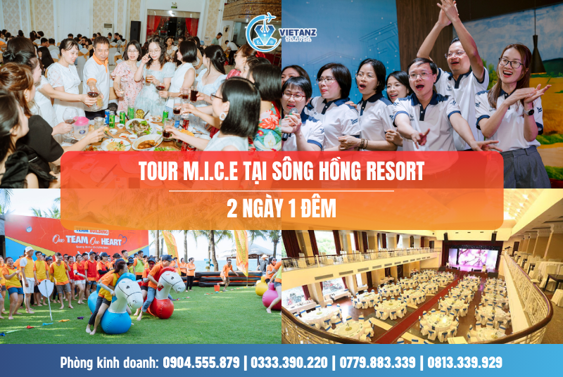 Tour du lịch hội thảo Vĩnh Phúc: Hà Nội - Sông Hồng Resort - 2N1Đ