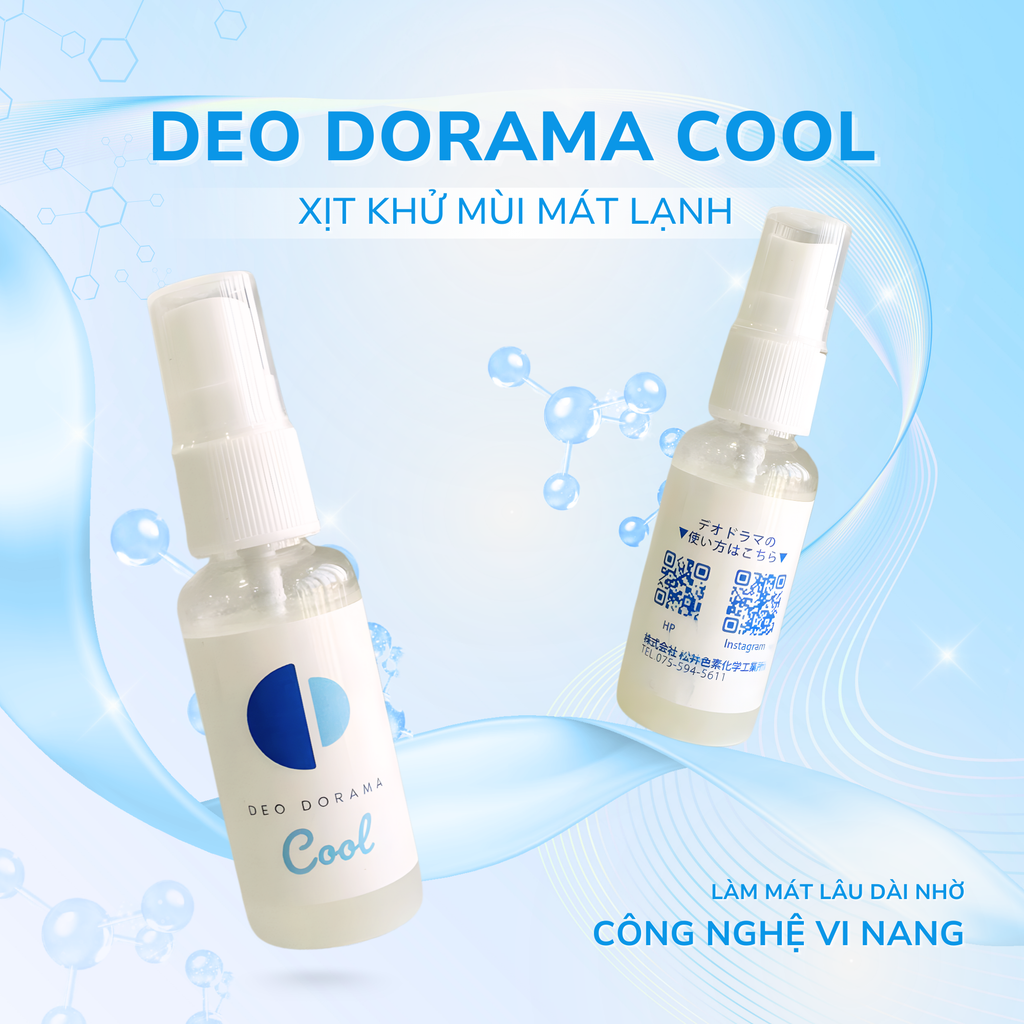  DEO DORAMA Cool - Xịt khử mùi mát lạnh cho quần áo 