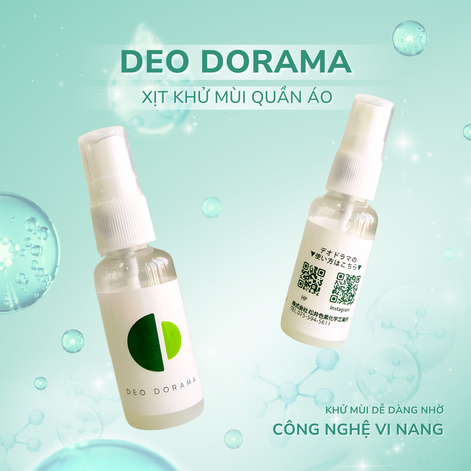  DEO DORAMA - Xịt khử mùi cho quần áo 