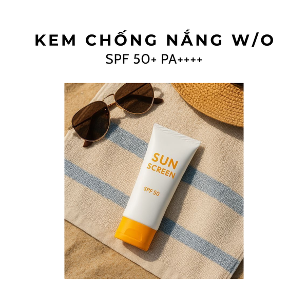  Kem chống nắng W/O (Không chứa màng lọc hữu cơ) 